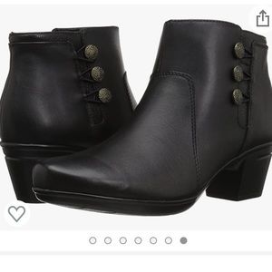 Clarks Black Ankle Boots